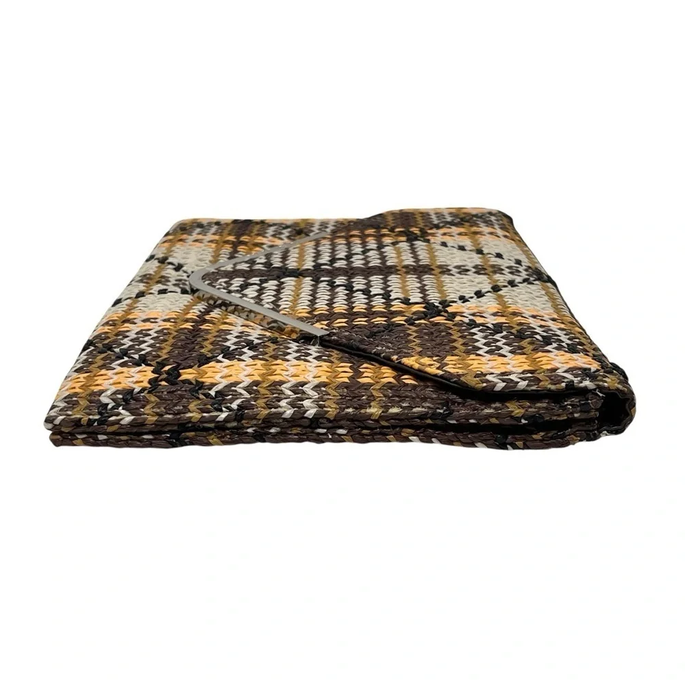 BCBGeneration (BCBG) Oversized Envelope Woven Straw 12